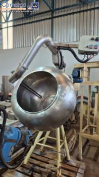 Drageadeira com aletas taliscas internas e insuflador de ar quente em inox Biasinox 250 litros