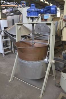 Tacho cozinhador cobre � g�s Incal 200 litros