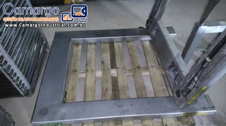 Balan�a pesa pallet tipo U balan�a piso Toledo 1500 kg