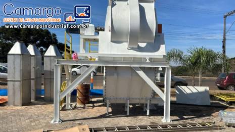 Misturador horizontal de p�s interno em a�o inox 1000 litros LIBRASIS