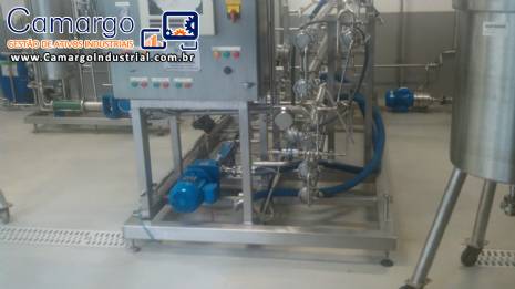 Pasteurizador tubular em inox 400 L Willis