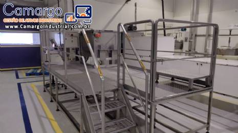 Linha para fabrica��o de granulados de chocolate macio 24 toneladas m�s