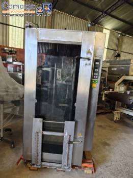 Forno turbo program�vel em a�o inox Pr�tica � g�s