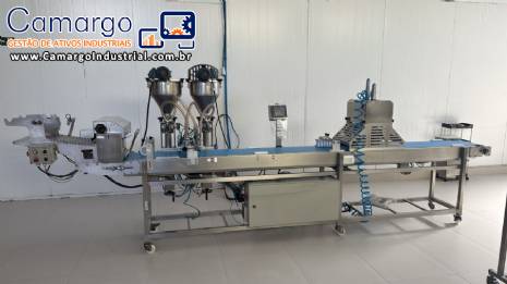 Formadora modeladora recheadora dosadora de esteira para massas laminadas salgados past�is PANITEC Lynea