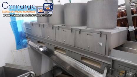 Linha para produ��o de at� 12 toneladas de salsicha por dia