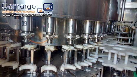 Envasadora tampadora rotativa 25 bicos frasco garrafas célula de carga Zegla Envasadora tampadora rotativa 25 bicos frasco garrafas célula de carga Zegla