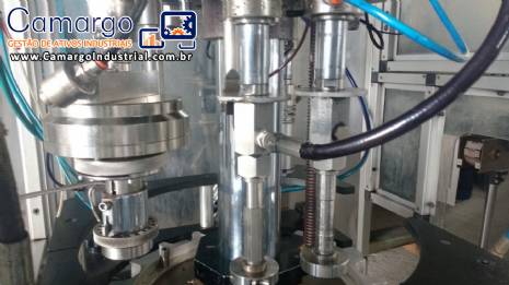 Linha para envase de aerossol Cosmar Omas Linha para envase de aerossol Cosmar Omas